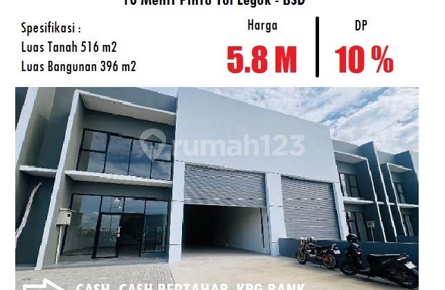 GUDANG BLESSINDO TANGERANG, 10 MINUTES TO LEGOK TOLL GATE