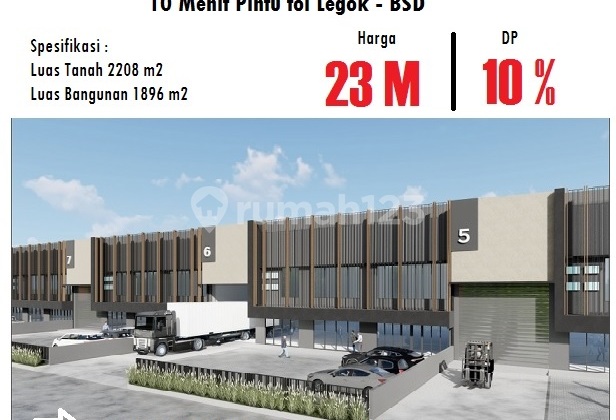 BLESSINDO TANGERANG WAREHOUSE, 10 MINUTES FROM LEGOK TOLL