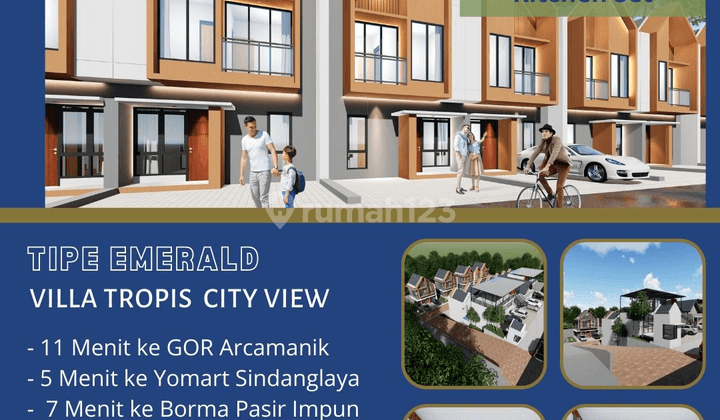 Rumah Villa Tropis City View Super Cantik, Nyaman, Dan Elegant 5