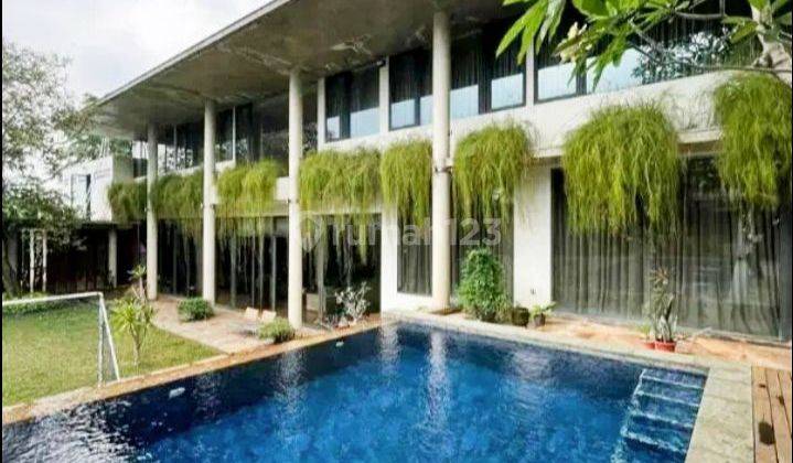 Rumah Villa Tropical 2 lt Furnished Pejaten Barat, Jaksel 2