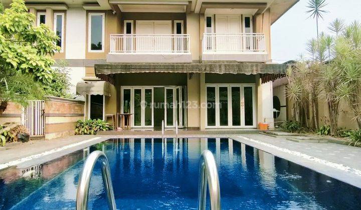 Dd115 Rumah Mewah 650 M2 Private Pool di Kemang Pratama Bekasi 1