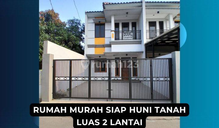 Rumah 2 Lt Termurah Siap Huni di Jatikramat Dekat Tol Jatibening 2