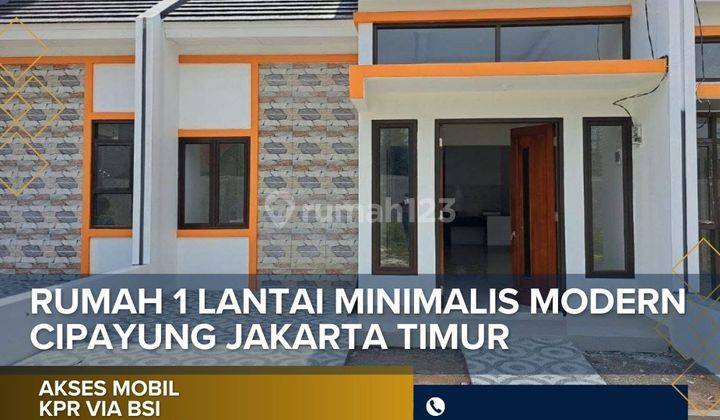 Rumah 1 Lantai Siap Huni di Bambu Apus Dekat Stasiun Lrt Ciracas 2