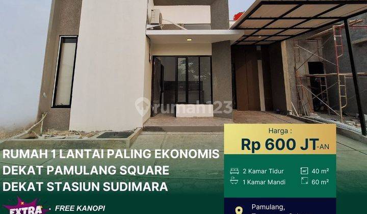 Rumah Murah 1 Lt Lokasi Strategis 10 Menit Ke Stasiun Sudimara  1