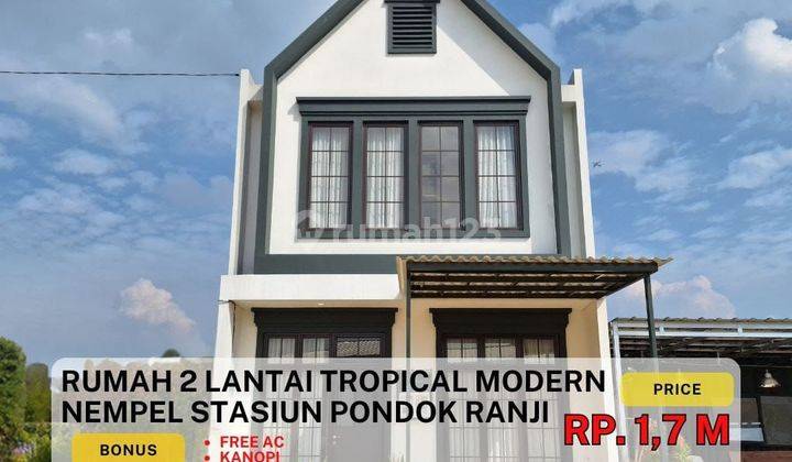 Rumah 2 Lantai Bata Merah Dekat Stasiun Lebak Bulus Ciputat 1