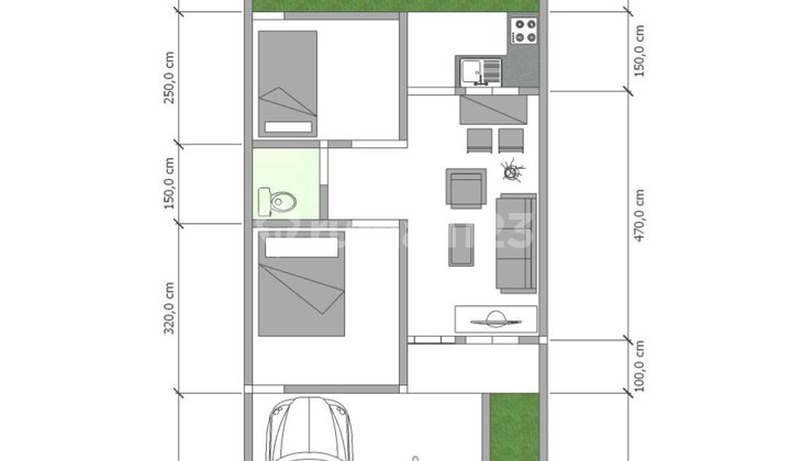 Dijual Rumah Gunung Sindur 450 Jt, Dekat Bsd dan Unpam, SHM