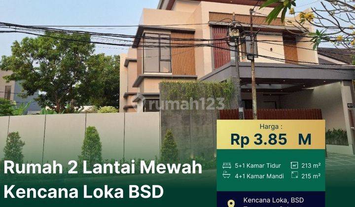 Rumah 2 Lantai Modern Tropis Dalam Perumahan Kencana Loka bsd 2