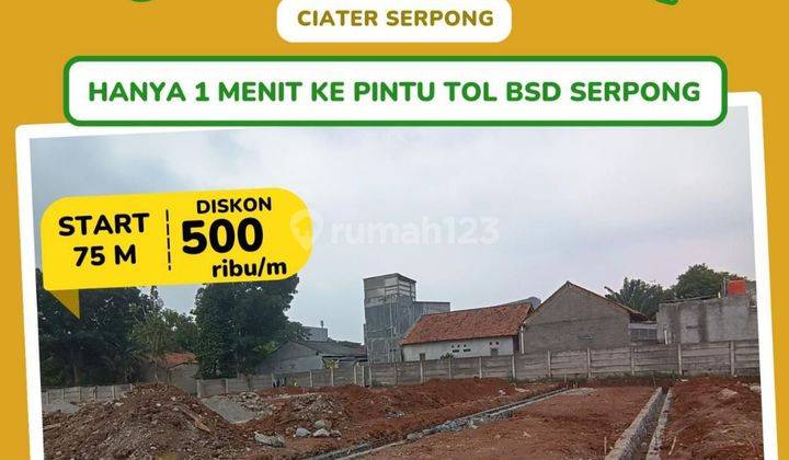 Dijual Tanah Kavling Murah Dan Bebas Banjir Dekat Tol Bsd Serpong 1