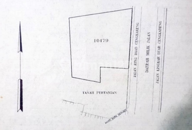Tanah Cengkareng 23000 M2 Pinggir Tol Cengkareng di Bawah NJOP