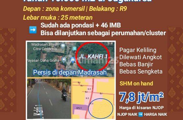 Tanah strategis 10.500 m2 di Jagakarsa, Jl. M Kahfi 1. SHM 1