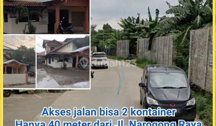 Tanah+rumah Bantar Gebang akses 2 kontainer. 40m dari Jl Narogong 1