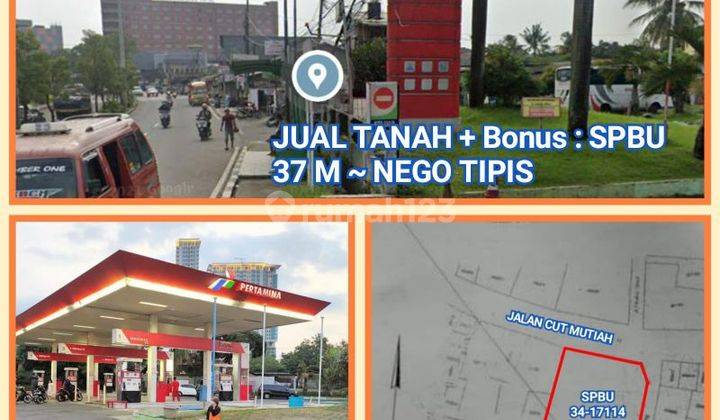 Jual Tanah bukan jual SPBU, SPBU bonus, strategis AreaEmas BEKASI 2