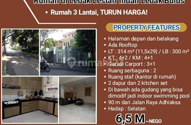 Rumah Mewah 3 Lt Lokasi Strategis Lebak Lestari Indah Lebak Bulus 1