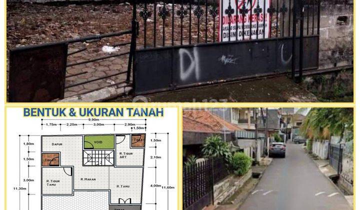 Tanah 110 m2 Jl. Veteran Duren Tiga, bebas banjir, tidak bising 1