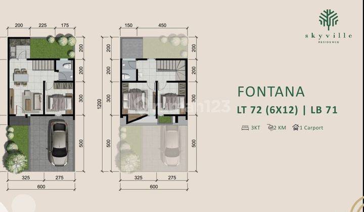 Rumah Baru Siap Huni 2 Lantai Skyville Residence Buduran Sidoarjo Dekat Sidoarjo 2