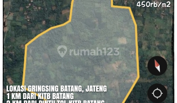 Tanah Luas Cocok Buat Perumahan Subsidi Di Pintu Masuk Kitb Gringsing Batang Tanah Luas Cocok Buat Perumahan Subsidi Di Pintu Masuk Kitb Gringsing Batang