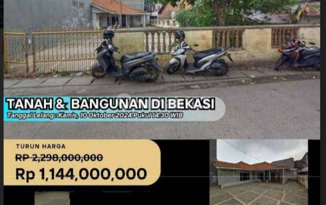 Tanah Ada Bangunan MURAH Jual Lelang Kranji Bekasi Barat  2