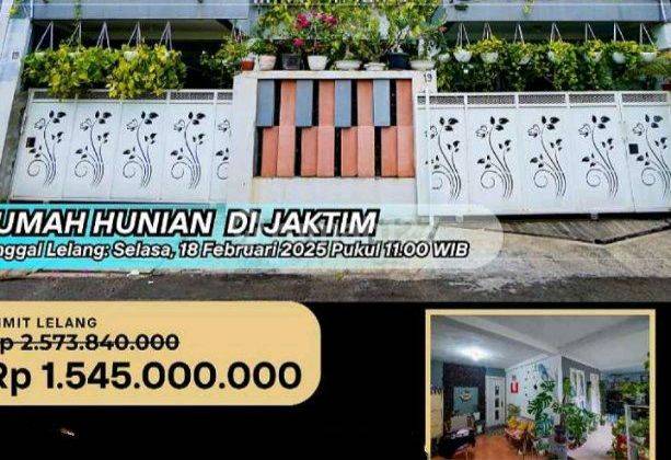 Rumah Jual Lelang Pondok Bambu Duren Sawit Jakarta Timur 1