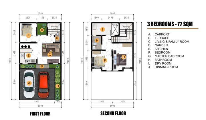 Alvaro Mansion, Rumah 2 Lantai  3kt & 2km Di Pondok Aren 2