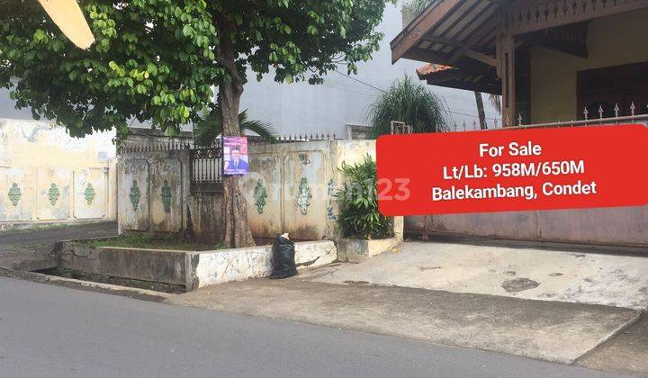 Jual cepat rumah di Condet. Luas 958M dijual Murah 1