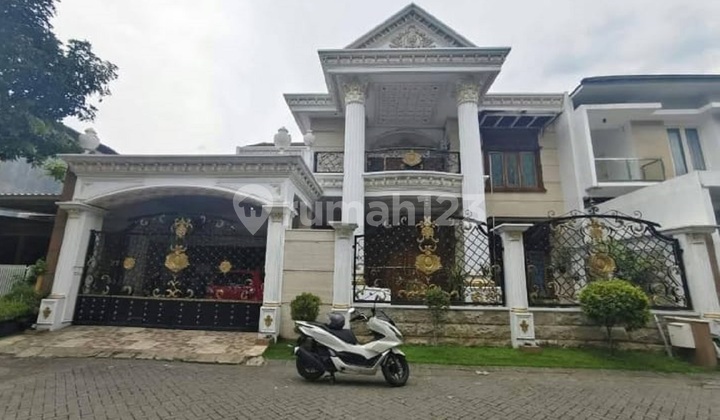 Rumah Mewah Klasik Eropa di Komp. Perumahan Kebonsari LVK Gayungan Surabaya Selatan 1
