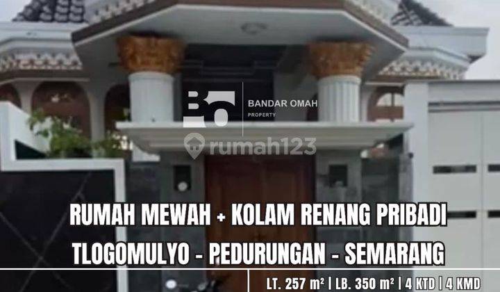 rumah di jual kolam renang pribadi pedurungan woltermongonsidi semarang timur 2