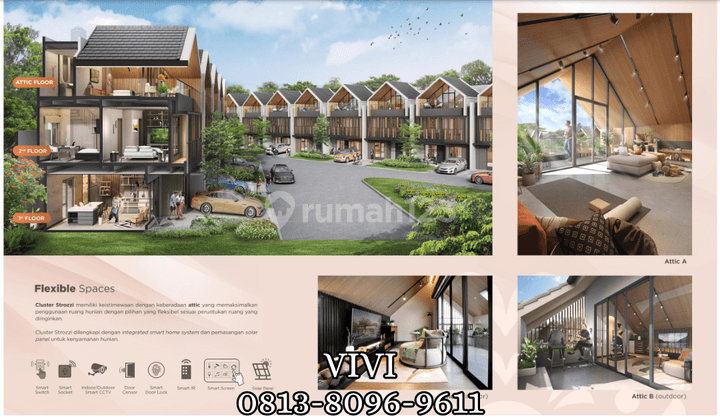 Rumah 2 Lantai Baru di Gading Serpong Strozzi Nyaman  4