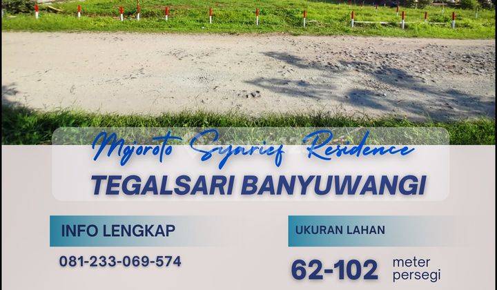Tanah dijual bisa dicicil 1 Tahun di Banyuwangi, Tegalsari SHM 4