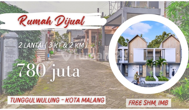 Rumah 2 Lantai dijual 780 juta Dekat Kampus di Malang 4