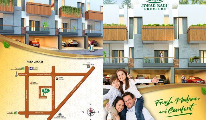 Rumah Murah 3 Lantai di Senen Jakarta Pusat Super Strategis  1