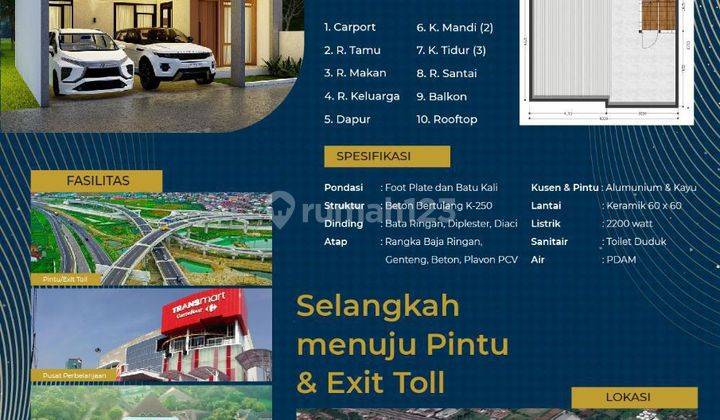 Rumah Mewah Clasic 3lt di Taman Sari Persada Bogor dekat Tol Jorr 2