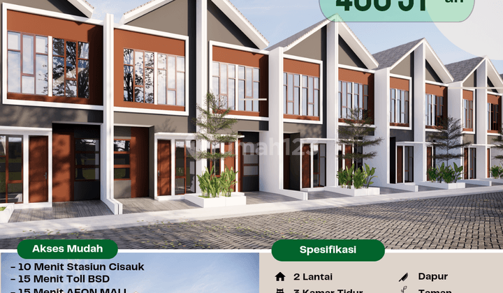 Cikoleang Hill, Rumah 2 Lantai 500 Jutaan, Dekat Stasiun Cisauk 6