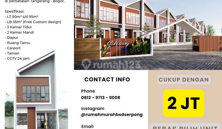 Rumah Murah Di Rumpin Bogor Perbatasan, 2 Lantai Cuma 400 Jutaan 17