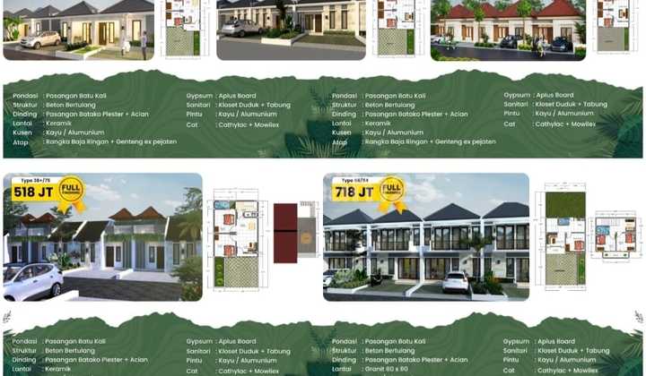 Grand Niravadhi Tabanan Bali 2 kamar 60m2 bisa KPR Strategis Murah