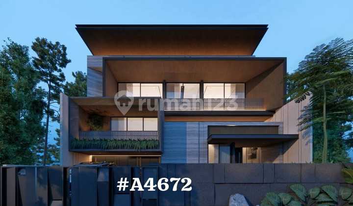 A4672 Pakuwon Indah Rumah Baru Modern 2,5 Lantai Surabaya Barat