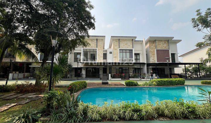 Rumah Depan Pool Konsep Double Decker Rapi Siap Masuk Termurah Primavera Foresta Bsd 1