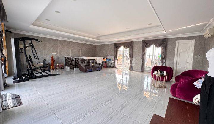 Rumah Sunter Mewah Elite 4 Lantai, Row Jalan 3 Mobil  2