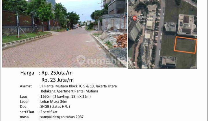 Lahan 1.2602 M2 Di Pantai Mutiara Jakarta Utara 1