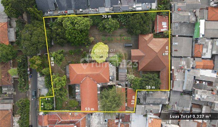 Rumah Dengan Tanah Yang Luas Harga NJOP BUTUH CEPAT, Lokasi Di Pinggir Jalan Besar Duren Tiga Menuju Kalibata 1