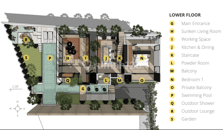 For Sale Two Contemporary Design Villas With Pecatu Cliff View 2