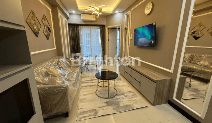 APARTEMEN 2BR FULL FURNISHED AMOR CONNECT EASTCOAST MALL DEKAT HOKKY PAKUWON CITY MULYOSARI ITS KERTAJAYA DHARMAHUSADA GALAXY MALL MANYAR KERTOARJO 1