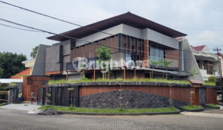 NEW FRESH TROPICAL HOUSE WITH WATERFALL IN MANYAR KERTOADI, NEAR SAMSAT KERTAJAYA, DHARMAHUSADA, GALAXY MALL, BONNET, MERR, HOKKY