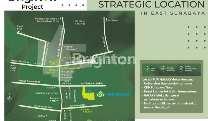 PURI GALAXY, TYPE 6, START FROM 1,9 M AN, GREEN AND TROPICAL PREMIUM RESIDENTIAL AREA 2