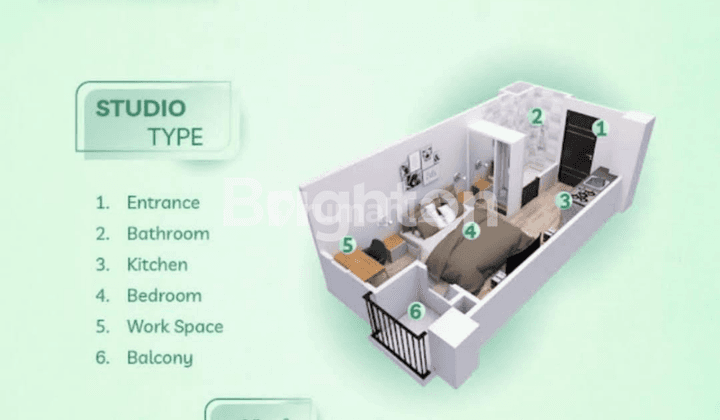 BALE HINGGIL TOWER A LT 9, TYPE STUDIO, CITY VIEW, ADA KOLAM RENANG 2