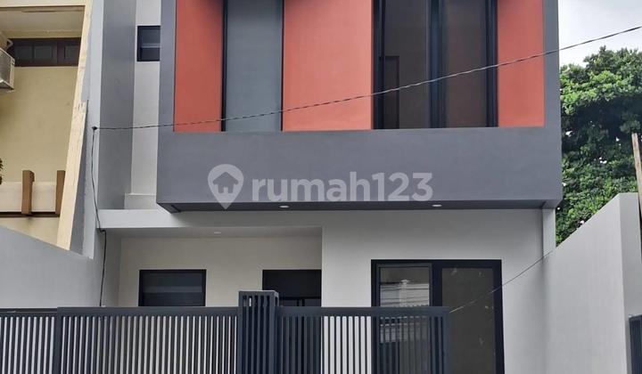 Rumah Baru Modern Manyar Jaya Surabaya Row Jalan Lebar 3 Mobil