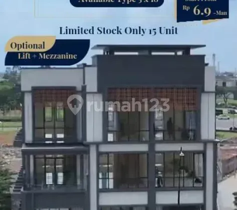 Modern Design, Strategic Center of Gading Serpong, Paramount Land Ruko, Aniva Studio Loft