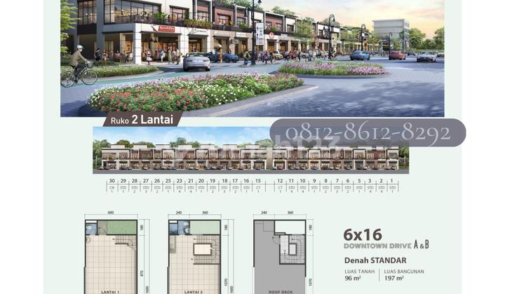 Ruko 3 Lantai Downtown Drive At Summarecon Serpong  3