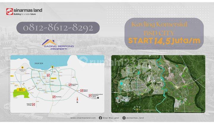 Dijual Tanah Kavling Bsd City, Tangerang 6.000 Ha 3