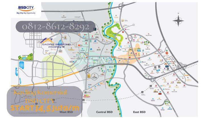 Dijual Tanah Kavling Bsd City, Tangerang 6.000 Ha 4