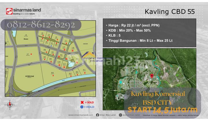 Dijual Tanah Kavling Bsd City, Tangerang 6.000 Ha 10